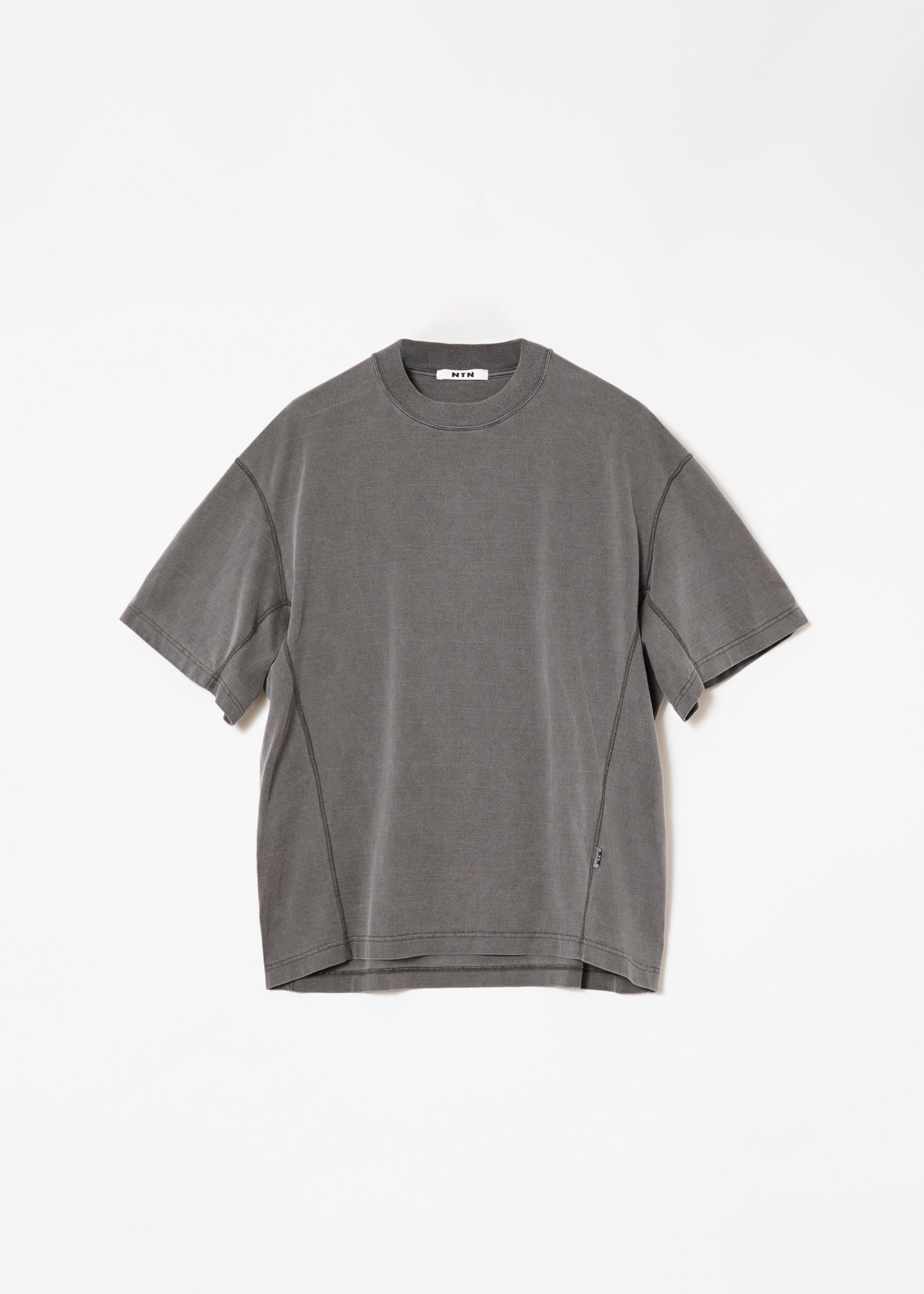 Tシャツ・カットソー ETMON Layered Shirring Scarf TShirt, Ash Brown Designer fashion, Seoul-fully created | W Concept