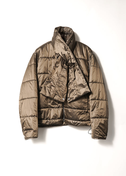 SCARF NECK PADDED LINER JACKET