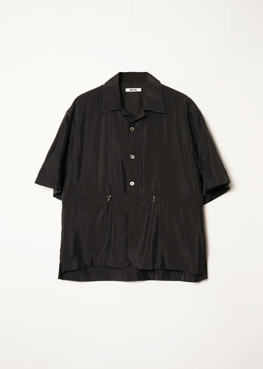 SILK NYLON S/S POCKET SHIRT