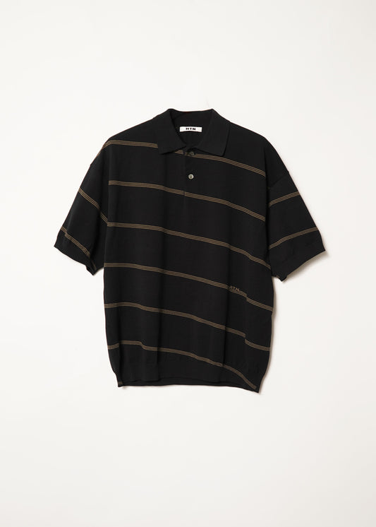 ANGLE BORDER KNIT POLO