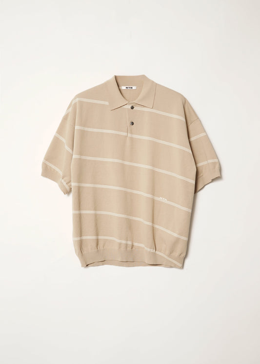 ANGLE BORDER KNIT POLO
