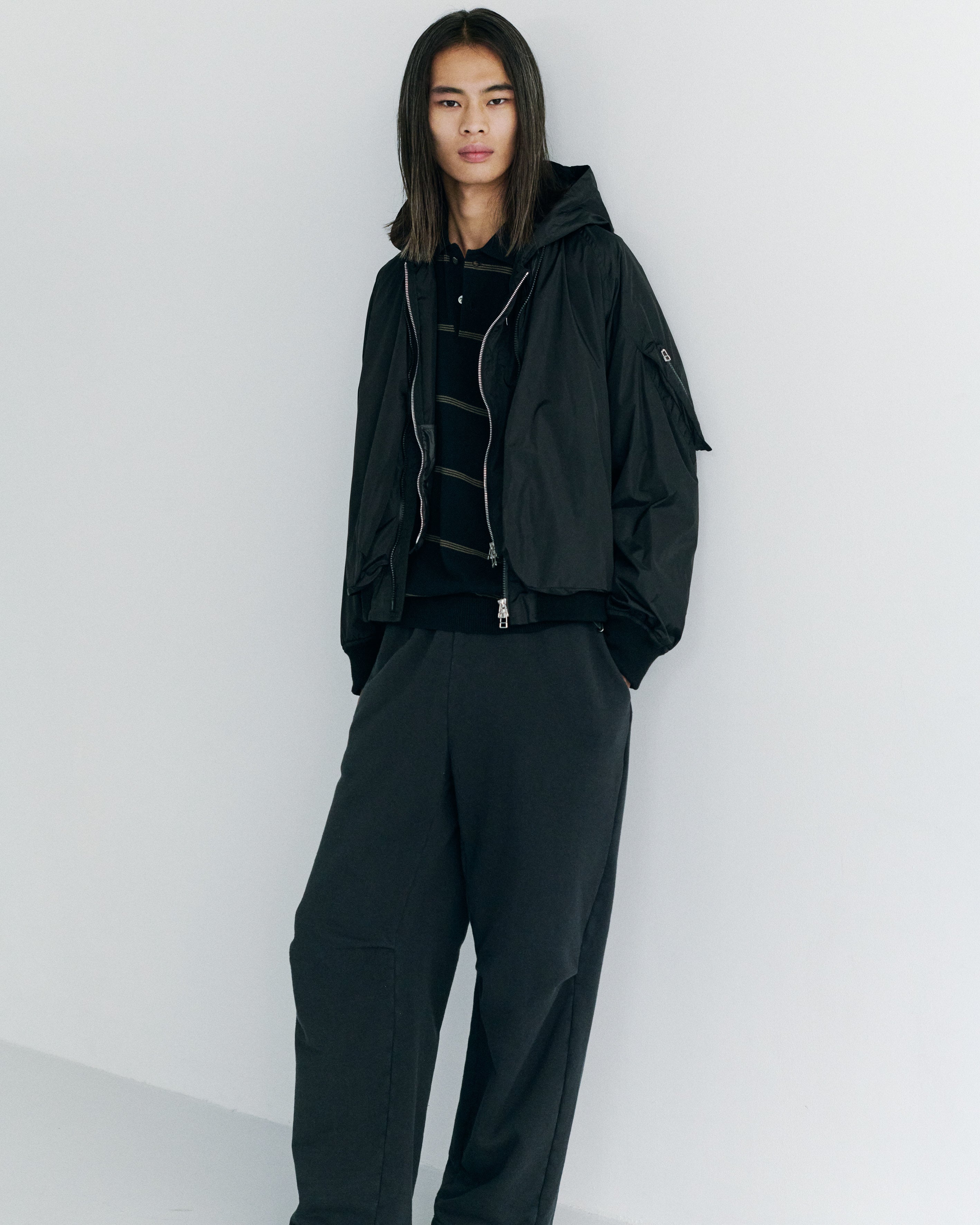 ANGLE BORDER KNIT POLO – NTN